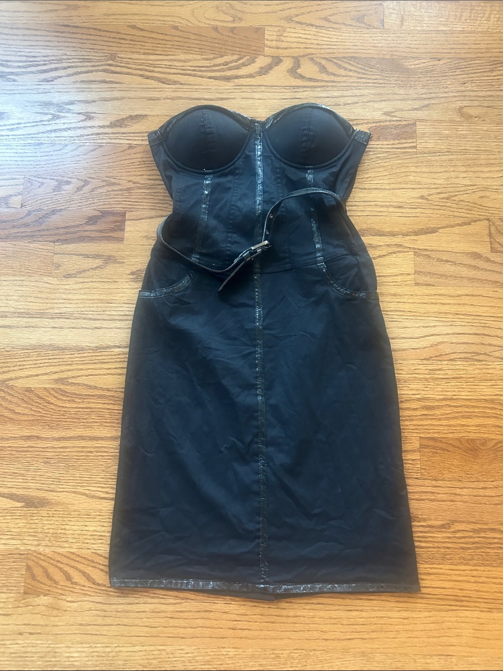 Feline Vintage Stylish Belted Dress Size Small